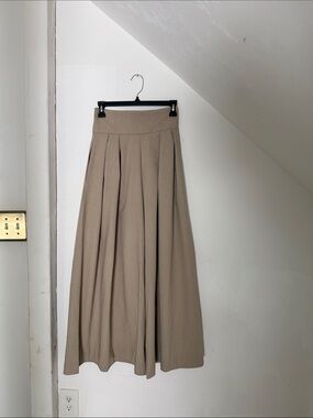 ASOS Beige Pleated super wide leg pants